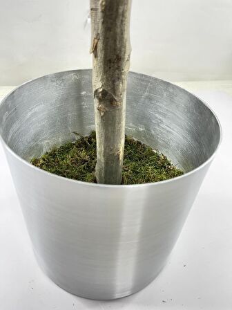 Yapay Ağaç Benjamin 120 cm 1.Kalite Paslanmaz Saksıda Yapay Çiçek Dekoru
