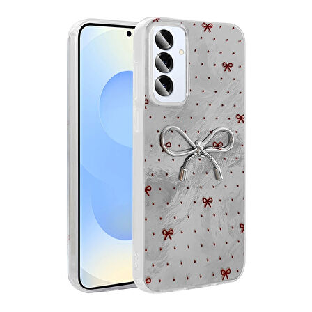 Samsung Galaxy A25 Kılıf Kamera Korumalı Figürlü Lopard Ponti Silikon Kapak