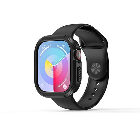 Apple Watch 10 46mm Silikon Tpu Kasa Koruyucu Ön Arka Koruma Gard 17