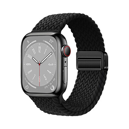 Apple Watch 38mm Lopard Krd-134 Örgü Tasarımlı Hasır Kordon Strap Kayış