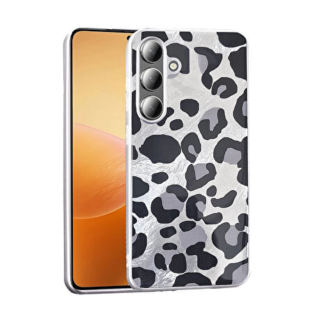 Samsung Galaxy S25 Kılıf Desenli Lopard Mep Kapak