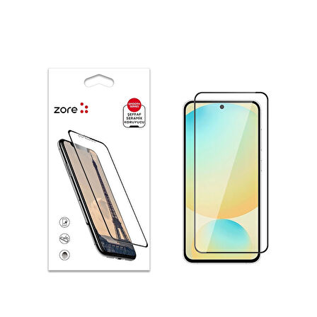 Samsung Galaxy S24 Fe Uyumlu Tam Kaplayan Ekran Koruyucu Seramik-nano Esnek Kırılmaz