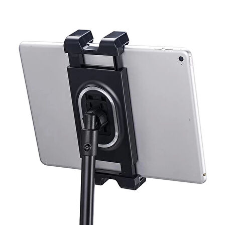 iPad, iPhone, Tab, Samsung 145cm Dört Kademeli Metal Boru Tablet Ve Telefon Tutuculu Tripod Adv-306 - Siyah