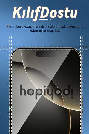 3 Adet iPhone 16 Nano Ekran Koruyucu Kılıf Dostu Micro Temperli Kırılmaz Cam Ince Esnek