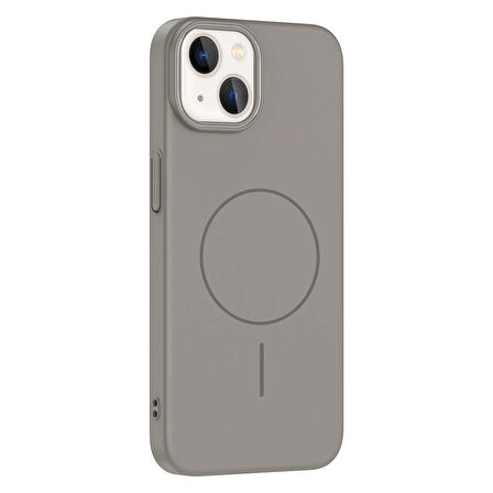 Apple İphone 14 Kılıf Magsafe Şarj Özellikli Lopard Ruby Silikon Kapak