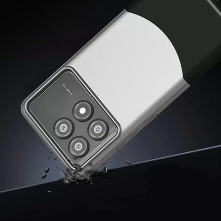 Poco X6 Pro Kılıf Magsafe Şarj Duble 1.7mm Kapak Kart Bölmeli Lacivert Siyah Gri Renkleriyle