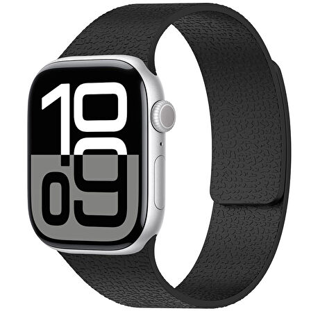 Apple Watch 7 41mm Lopard Krd-136 Kabartma Desenli Silikon Kordon
