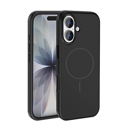 Apple İphone 17 Kılıf M-safe Şarj Özellikli Metal Kamera Çerçeveli Lopard Edi Silikon Kapak