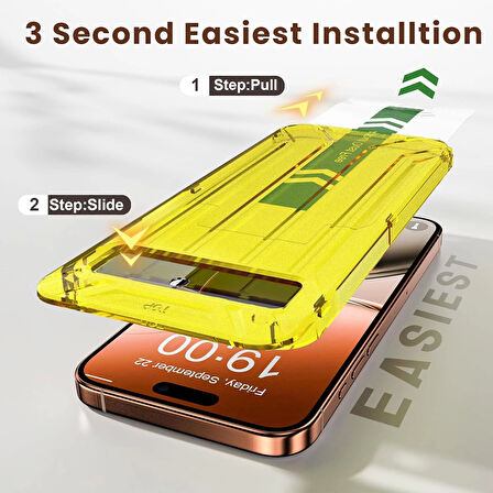 iPhone 17 Pro Ekran Koruyucu Hayalet Cam Kolay Takılabilen 5d Magic Gizli İyonlaştırılmış Güçlendirilmiş Cam Teknolojisi