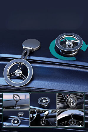 Üst Kalitede Magsafe Telefon Tutucu Araç İçi ve Yayıncı Standı 360 Dönebilen Güçlü Manyetik Tutucu