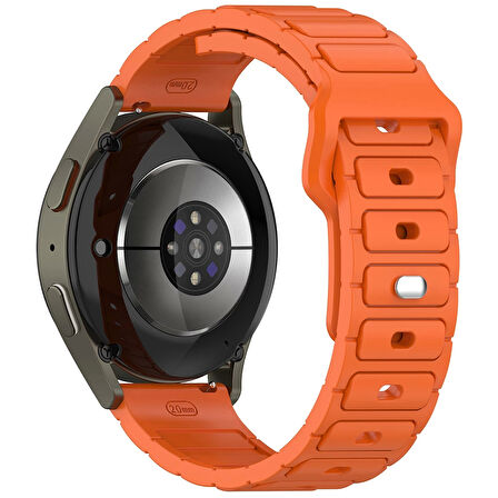 Samsung Galaxy Watch 46mm Lopard Krd-132 22mm Silikon Kordon Strap Kayış