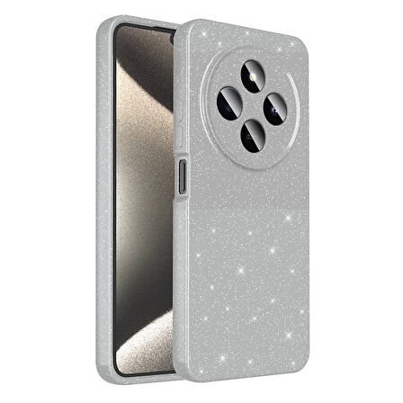 Xiaomi Redmi 14c 4g Kılıf Simli Işılıtılı Renkli Parlak Kamera Korumalı Silikon Kapak Koton