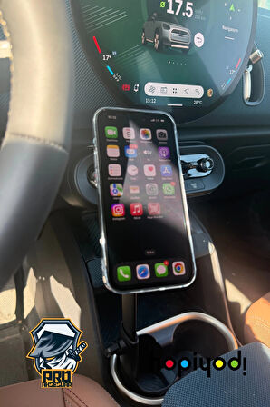 Mini Countryman Uyumlu Araç içi Telefon Tutucu 360 Derece Döndürülebilir Yükseklik Ayarlı MagSafe Tutucu
