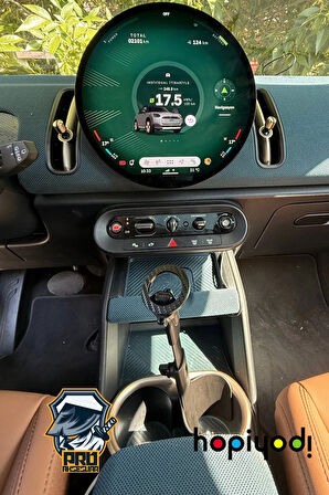 Mini Countryman Uyumlu Araç içi Telefon Tutucu 360 Derece Döndürülebilir Yükseklik Ayarlı MagSafe Tutucu