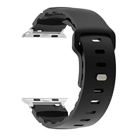 Apple Watch Seri 11/10/9/8/7/6/5/4/3/SE/ULTRA/1/2/3 49MM 46MM 45MM 44MM 42MM Uyumlu Kordon Silikon Kolay Takılan Yumuşak Su Geçirmez KRD-143