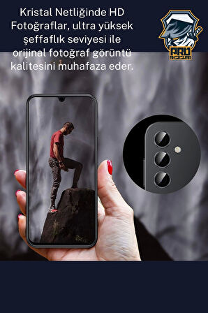 Samsung Galaxy A35 Kamera Koruyucu Temperli Cam Parlak Lens Koruma Eko CL-07