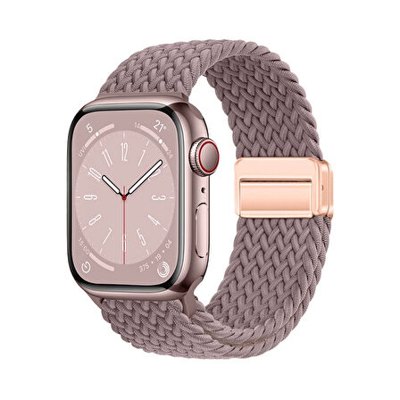 Apple Watch 40mm Lopard Krd-134 Örgü Tasarımlı Hasır Kordon Strap Kayış