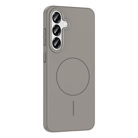 Samsung Galaxy S24 Kılıf Magsafe Şarj Özellikli Lopard Ruby Silikon Kapak