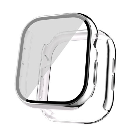 Apple Watch 10-11 46mm Sert Pc Kasa Electroplatink Çerçeveli Ekran Koruyucu  Apple Watch Gard 36