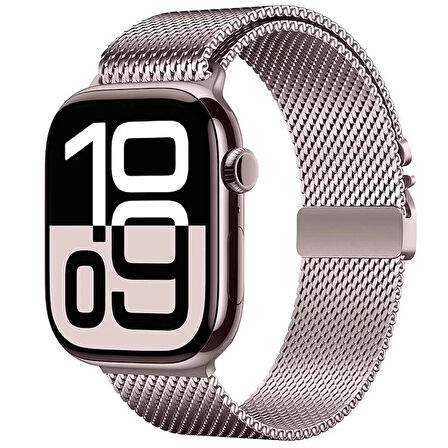 Apple Watch 38mm Metal İnce Spor Premium Hasır Kordon Krd-121