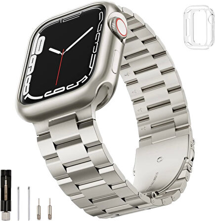 Apple Watch 46mm 10 Serisi BAND-04 Metal Sağlam Kordon