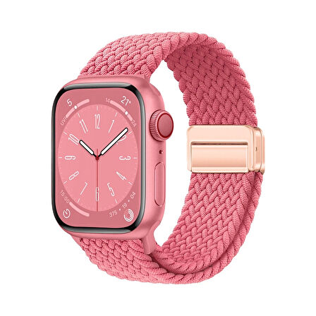 Apple Watch 40mm Lopard Krd-134 Örgü Tasarımlı Hasır Kordon Strap Kayış