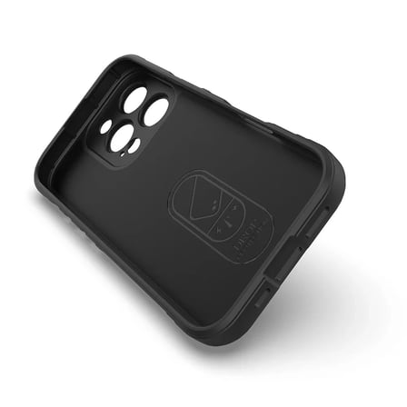 Apple İphone 16 Pro Max Kılıf Esnek Tpu Oyuklu Arka Yüzey Tasarımlı Lopard Etnik Silikon Kapak