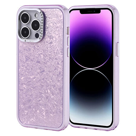 Apple İphone 15 Kılıf Taşlı Tasarımlı Lopard Kapi Kapak