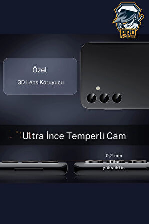 Samsung Galaxy S24 Fe Kamera Koruyucu Temperli Cam Parlak Lens Koruma Eko CL-07