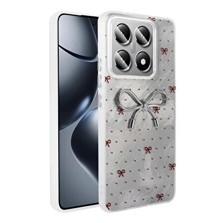 Xiaomi 14t Pro Kılıf Kamera Korumalı Figürlü Lopard Ponti Silikon Kapak