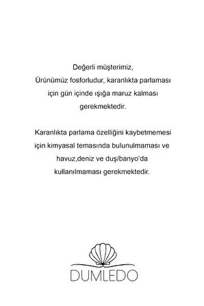 Işığını Bul Yonca Karanlıkta Parlayan Charm | 925 Ayar Gümüş