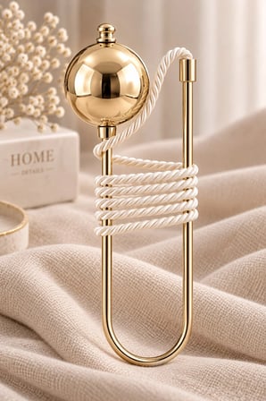 Gold Rengi Hayalet Kol ( Fon ve Tül) Bağı, Perde Aksesuarı, Perde Tutucu, Renso