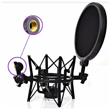 Lastvoice Sh-101 Pop Filter'li Shock Mount
