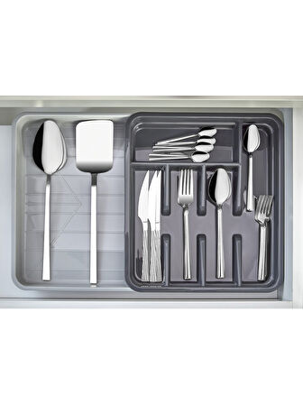 Ayarlanabilir Çekmece İçi Kaşıklık – Genişleyip Daralan Mutfak Çatal Kaşık Bıçak Düzenleyici Organiz