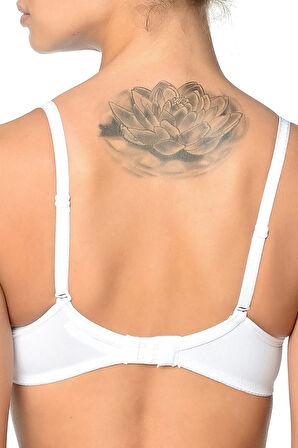 2150 Micro Kaplı Desteksiz Sütyen Beyaz