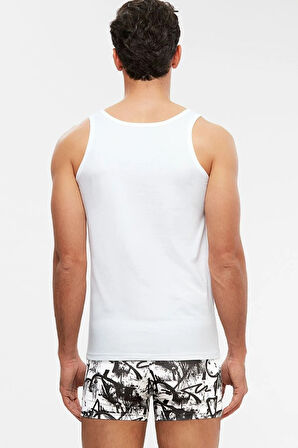 Henry Erkek Tekli Atlet Beyaz