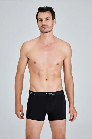 Tıght 2'li 94 Cotton 6 Elastan Erkek Boxer Gri