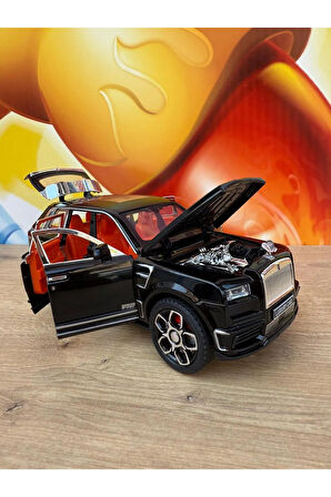 Rolls Royce Pharmne Trim Die Cast Rolls Royce SUV Model Sesli Işıklı-Kapı Bagaj Kaput Açılır