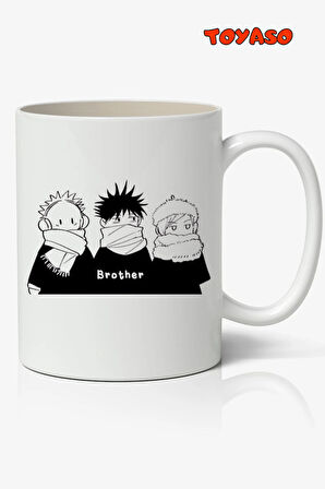 Jujutsu Kaisen Brother Anime Temalı Beyaz Kupa Bardak Sevgiliye Arkadaşa Hediye