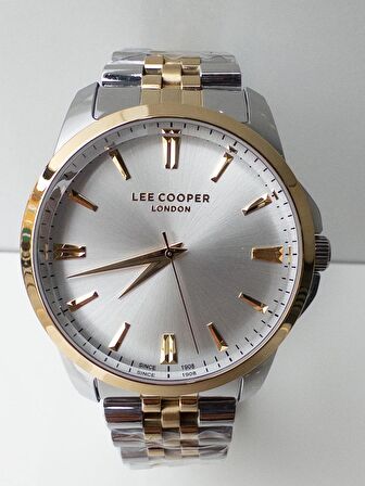 Lee cooper çelik bilezikli klasik erkek kol saati