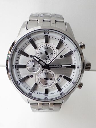 Lee cooper 43 mm dual time çelik erkek kol saati