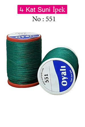 Oyalı 4 Kat Suni İpek İplik İğne Oyası Boncuk İpi Tığ Oyası No:551
