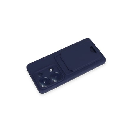 Xiaomi Redmi Note 13 Pro 4G Kılıf Kelvin Kartvizitli Silikon - Lacivert