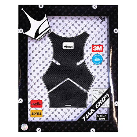 Aprilia RSV4 2024 ile Uyumlu Kaydırmaz 6D Karbon 14 Parça Tank Pad Seti GC46