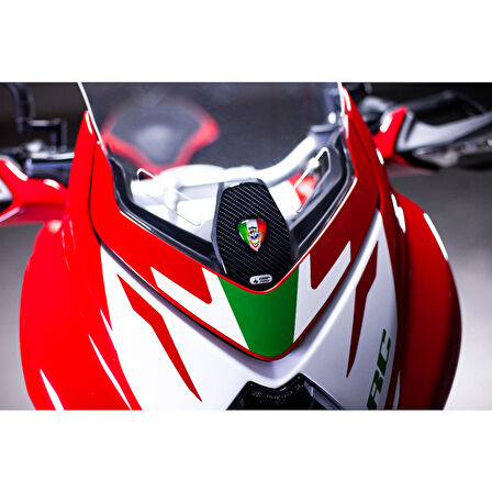 MV Agusta Turismo Veloce ile Uyumlu Kaydırmaz 6D Karbon 16 Parça Tank Pad Seti GC38