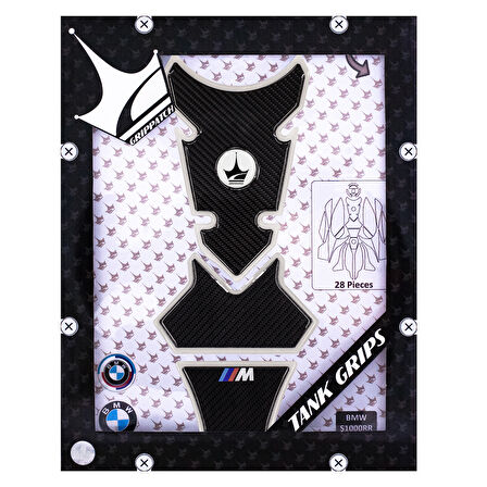 BMW S1000RR 2024-2025 ile Uyumlu Ultimate Kaydırmaz 28 Parça Tank Pad Seti GTC05