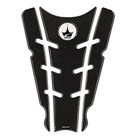 Yamaha R25 2014-2018 ile Uyumlu Kaydırmaz 6D Karbon 9 Parça Tank Pad Seti GC33