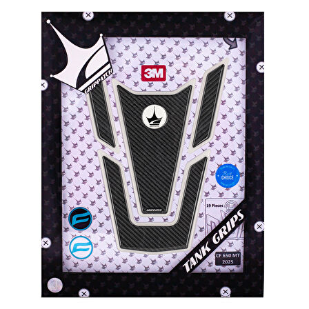 CF 650 MT 2025 ile Uyumlu Ultimate Kaydırmaz 19 Parça Tank Pad Seti GTC03