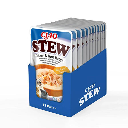 Ciao Chicken Stew Tavuk Güveç ve Ton Balıklı Pate 40 Gr