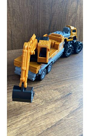 Kepçe Ekskavatör Oyuncak İş Makinesi Hareketli Kepçe Baş Kısmı Metal İş Makineleri Oyuncak Set